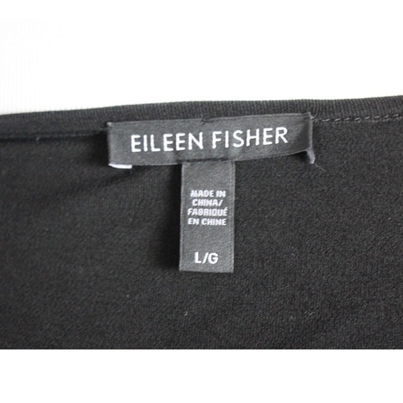 Eileen Fisher Little Black Dress, Silk Basics Dress, Sz L,   Spring Formal - Picture 5 of 7